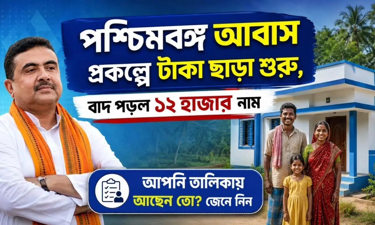 ‘পশ্চিমবঙ্গ আবাস’ প্রকল্পে টাকা দেওয়া শুরু, আপনার টাকা ঢুকবে তো? জানুন বিস্তারিত